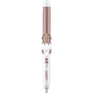 Conair Double Ceramic 1-Inch Curling Iron, 1-inch Barrel Produces Classic Curls for Use on Short, Medium, and Long Hair (1-Inch, White)