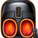 Foot Massager Machine with Heat, Upgrade 6 Airbags 29 Nodes Deep Rolling, Compression, Ankle Kneading, Shiatsu Foot Massager for Neuropathy Plantar Fasciitis, Gifts for Men Women Fits Up to 13"