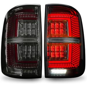 Full LED Smoked Tail Lights for 2009-2018 Dodge Ram 1500/2500/3500
Compatible with 2019-2024 Ram 1500 Classic, Fits Factory Halogen Trims Only, with Start-up Animation, Plug and Play