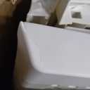 Suncast 99 Gallon Wicker Horizontal Outdoor Deck Box with Hinged Lid, Water-Resistant Storage Solution for Patio, Deck, Yard, and Garage, White, Made in the USA