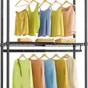 VIPEK X1 Expandable Clothes Rack Heavy Duty Adjustable from 2' to 3'5" with Adjustable Shelves and Hanger Rods, Reach-in & Walk-in Closets Metal Garment Racks Portable Closet, Black