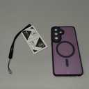 For Samsung Galaxy S23 FE Case 6.4'',Magnetic Galaxy S23 FE Case for Magsafe with Screen Protector [Military-Grade Protection]Shockproof Phone Case Samsung S23 FE Slim Protective Case S23 FE 5G,Purple