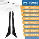 C-Pillar Windshield Outer Trim Set (Left & Right) Rear Quarter Panel Replacement for Nissan Maxima 2016 2017 2018 2019 2020 2021 Rear Passenger & Driver Side 78873-9DJ1A 78872-9DJ1A