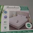 Queen Size Cooling Waterproof Mattress Protector Pad Cover, Breathable Fitted Sheet Style Deep Pocket-Soft Bed Mattress Protector Twinfor Pets Kids Adults White