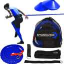 Acceleration Speed Cord Bungee Multi-Sport Resistance Training Kit - Improve Strength, Power, Agility, Vertical Jumping, Sprint Speed 3 Waist Belt  Kinetic Bands