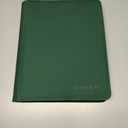 9-Pocket Toploader Binder, Clovecat Premium Card Book， Holds 252 Trading Card with 20 Removable Top-loader Sleeves，PU Card Holder Folders,Card Album for MTG, TCG, Yugioh, Game & Sports Cards(Green)