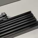 Camping Table Folding Portable Camp Side Table Aluminum Lightweight Carry Bag Beach Outdoor Hiking Picnics BBQ Cooking Dining Kitchen Black Large (Large 27'' x 18'')