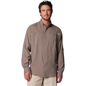 Columbia Men's PFG Tamiami II UPF 40 Long Sleeve Fishing Shirt (Large, Iron)