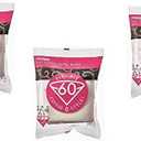 Hario 01 100-Count Coffee White Paper Filters, 3-Pack Set (Total of 300 Sheets) (Japan import) by Hario