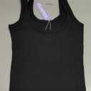 iflorence by mills Womens Sweet Solstice Ribbed Tank Black, Size Medium