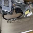 Nightstand with Charging Station and LED Lights,Modern Bedside Table with 2 Storage Drawer and Open Wood Shelf, for Bedroom and Small Spaces,Night Stand with Solid Wood Legs,GreyOak