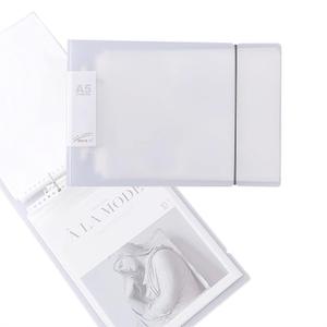 Greeting Card Organizer, Holds 50+ Pages 2 Ring Binder Transparent Postcard Film Photo Album Ticket Photocards Holder Pocket Sleeves (A5 Type)