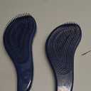 Crave Naturals Glide Thru Detangling Hair Brushes for Women - Detangler Brush for Curly or Straight, Wet or Dry Hair - Gentle on Tangles Comb - 7.5x3-Inch, Turquoise and Terrazzo (Pack of 2)