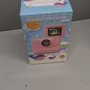 Kids Camera Instant Print, Christmas Birthday Gifts for Girls and Boys, 1080P HD Video Digital Kids Camera with 32G Card, Toddler Camera for 3-12 Years Old, Purple