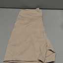 DHSO High Waisted Biker Shorts for Women-5" Tummy Control Fitness Athletic Workout Running Yoga Gym Shorts (S-M, Light Khaki)