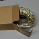 Soulchen 6 Pcs Christmas Gold Artificial Glitter Picks Spray 35" Christmas Tree Ornaments Snow Weeping Tree Berry Stems Spray Long Glitter Branch Sticks for Winter Holiday Wedding Ornament Supply