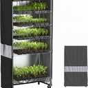 Wire Shelf Cover,600D Heavy Duty Waterproof Dustproof Standing Shelf Units Cover, Storage Rack Cover with Zipper for Metal Shelving(48" W x 24" D x 72" H)