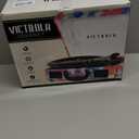 Victrola Journey Bluetooth Portable Suitcase Record Player  with Built-in Speakers, 3 Speed Vinyl Record Player, RCA Out, Headphone Jack (GEO)