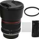 85mm F1.8 Large Aperture Full Frame Manual Center Portrait Prime Lens with AI Mount for Nikon Cameras, Golden Length, Multi Coated Optics, 6 Blade Aperture Design