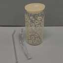 SANDJEST Leopard Glass Can, Beige Leopard Print Cup with Lid & Straw, Iced Coffee Aesthetic Cups, Gift for Christmas Birthday Mother Day, Gifts for Women, 16oz