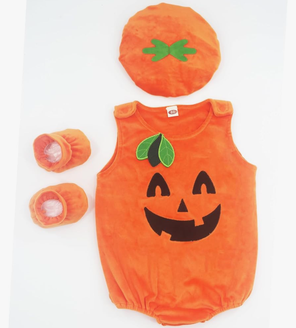 Newborn Baby Boys Girls Halloween Avocado/Pumpkin/Dinosaur Costumes Halloween Cosplay 80