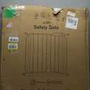 Extra Wide Baby Gate with Door Pressure Mounted 57.48-62.20 Inch,Child Baby Gates for Doorways No Drilling,Walk Through Dog Gate Indoor for The House Kitchen Stairs,White