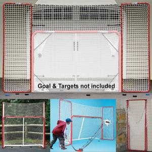 EZGoal Hockey Backstop, Red/White, 10' x 6'