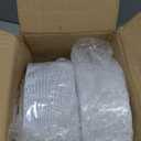 100 Pieces White Plastic Plates - 10.25 inch White Dinner Disposable Plates - Premium Hard Disposable Dinner Plates - Party Supplies for Birthdays, Celebrations, Wedding and Events