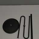 Towel Holder Stand, Stainless Steel Hand Towel Holder Rack for Bathroom Countertop, S-Shape Free Standing Towel Bar Holds 2 Towels for Kitchen Countertop, Black (14 inch)