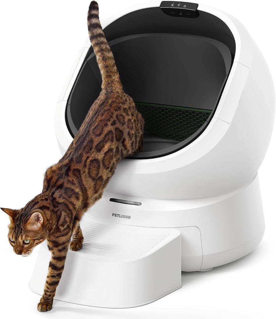 PETLIBRO Luma Automatic Cat Litter Box AI-Camera Waste Analysis, Auto Odor-Control Self Cleaning Cat Litter Box with Multi-Cats Recognition, Smart App Usage Tracking, Safety Sensors and Large Open Top