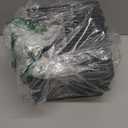 Black Plastic Woven Storage Baskets, 6-Pack Weave Basket Organizer for Kitchen Office Bathroom