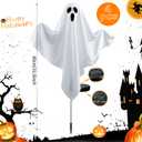 LipLopBest 4 Pack Ghost Pathway Light Halloween Stake Solar Lights