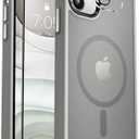 MOCCA Strong Magnetic for iPhone 11 Phone Case,[Compatible with Magsafe][Glass Screen Protector+Camera Lens Protector] Slim Thin Shockproof Cover Case for iPhone 11 6.1 inch, Titanium Gray Set of 2
