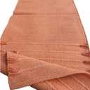 EcoComfort Cotton Yoga Mat - Hand-Woven, Extra-Thick for Ultimate Home Fitness - Durable & Stylish Yoga Rug Orange (24”x72”x5mm)