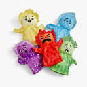 Hand2mind Feelings Family Hand Puppets, Hand Puppets for Kids, Social Skills Activities, Mindfulness for Kids, Social Emotional Learning Activities, Sensory Play Therapy Toys for Counselors (Set of 5)