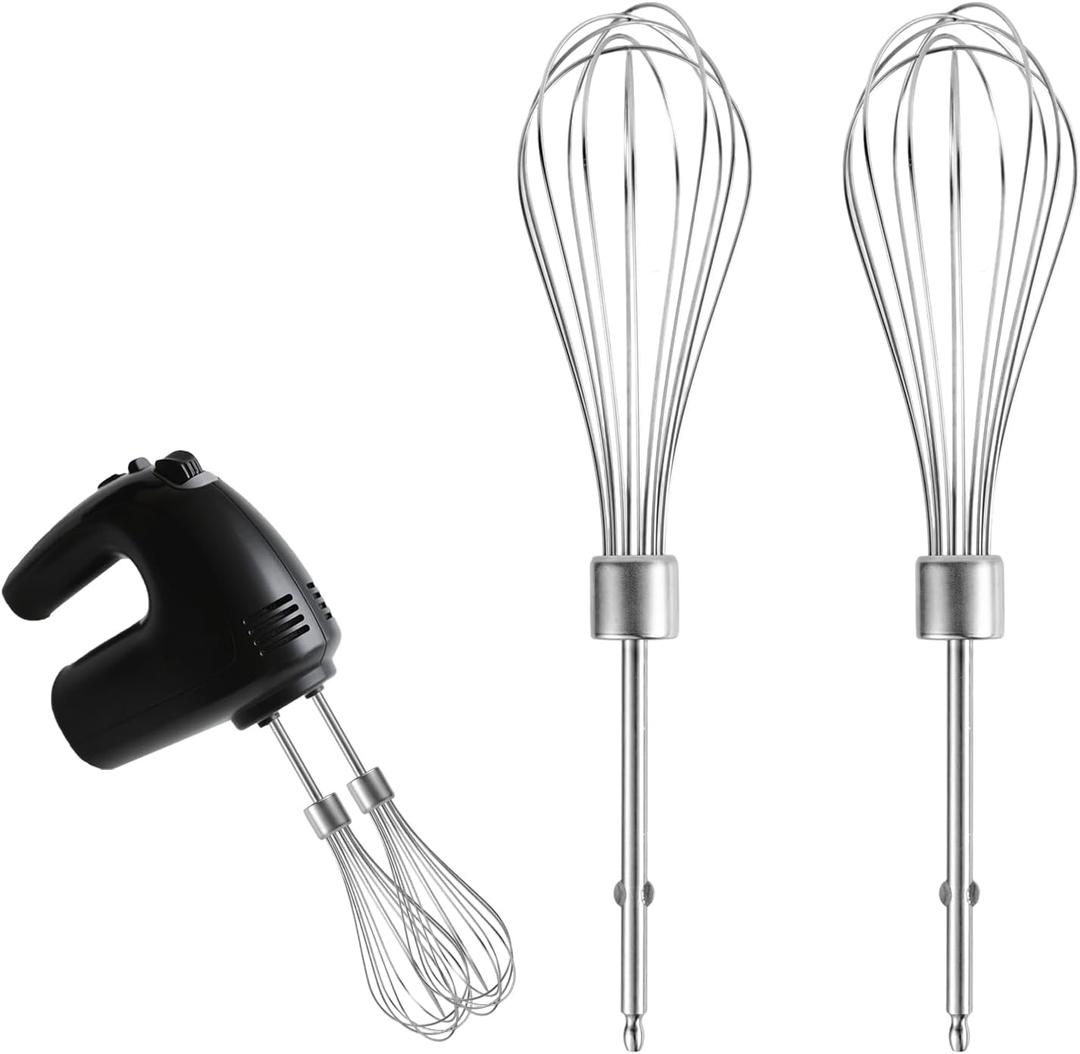 2pcs Hand Mixer Beaters Attachments Compatible with Black & Decker, Universal Stainless Steel Hand Mixer Turbo Beaters Replacement Cooking and Baking Tool Accessory for Kitchen