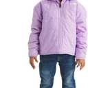 The North Face unisex-baby Reversible Shasta Full Zip Hooded Jacket (Size 4, Lite Lilac)