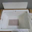 Lordear Vessel Sink Rectangle 19 Inch Bathroom Sink,Rectangular Modern Above Counter Bathroom Sinks White 19x15 Inch Porcelain Ceramic Vessel Vanity Sink Art Basin