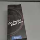 Car Steering Wheel Cover, Anti-Slip, Safety, Soft, Breathable, Heavy Duty, Thick, Full Surround, Sports Style (Black)