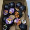 Halloween Mini Witch Cauldron Set - 12 Pack Miniverse Halloween Plastic Black Cauldron With Spider, Bat, Skull, Trick or Treat Toys in Bulk Halloween Party Favor Toys Bulk
