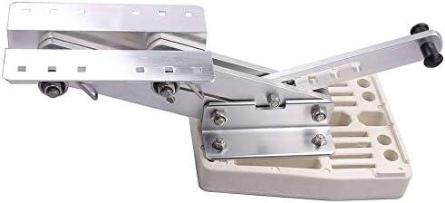 Hoffen Boat Outboard Motor Bracket, Aluminum Marine Boat Engine Surpport, Heavy Duty Outboard Motor Stand with White Mounting Plate