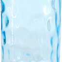 Lamp Shade Replacement Only, Cylinder 1-5/8 Inch Fitter, 4.3"D x 4.3"W x 6.7"H Lampshade Cover for Table Lamp, Ceiling Fixture Chandelier Pendant Light Wall Sconce (Blue Water Ropple)