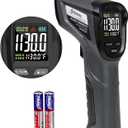 Etekcity Temperature Gun Infrared Thermometer -58°F 1130°F, Digital Laser Heat Gun with Adjustable Emissivity & Max Measure for Pizza Ovens, Griddles, Meat, Refrigerators, Engine, HVAC, Kitchen & Pool