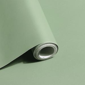 Safiyya 118"x17.7" Light Green Peel and Stick Wallpaper Green Contact Paper Wall Paper Temporary Self Adhesive Decorative Wallpaper Vinyl Rolls for Wall