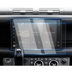 Karltys [Upgrade 2 Pack 2026 2025~2024 Land Rover Defender 90 110 130 Screen Protector 11.4-Inch [No Glare & Fingerprint] Tempered Glass Navigation Screen Protector Land Rover Defender Accessories