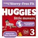 Huggies Size 3 Diapers, Little Movers Baby Diapers, Size 3 (16-28 lbs), 156 Count (6 packs of 26)