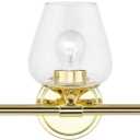 Livex Lighting Willow - 3 Light Bath Vanity in Transitional Style-9.5 Inches Tall and 23 Inches Wide-Polished Brass Finish
