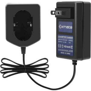 Exmate 1.2V-18V Ni-MH/Ni-Cd Battery Charger Compatible with Hitachi 7.2V, 9.6V, 12V 14.4V 18V Pod Style Battery (Not for Li-ion Battery)