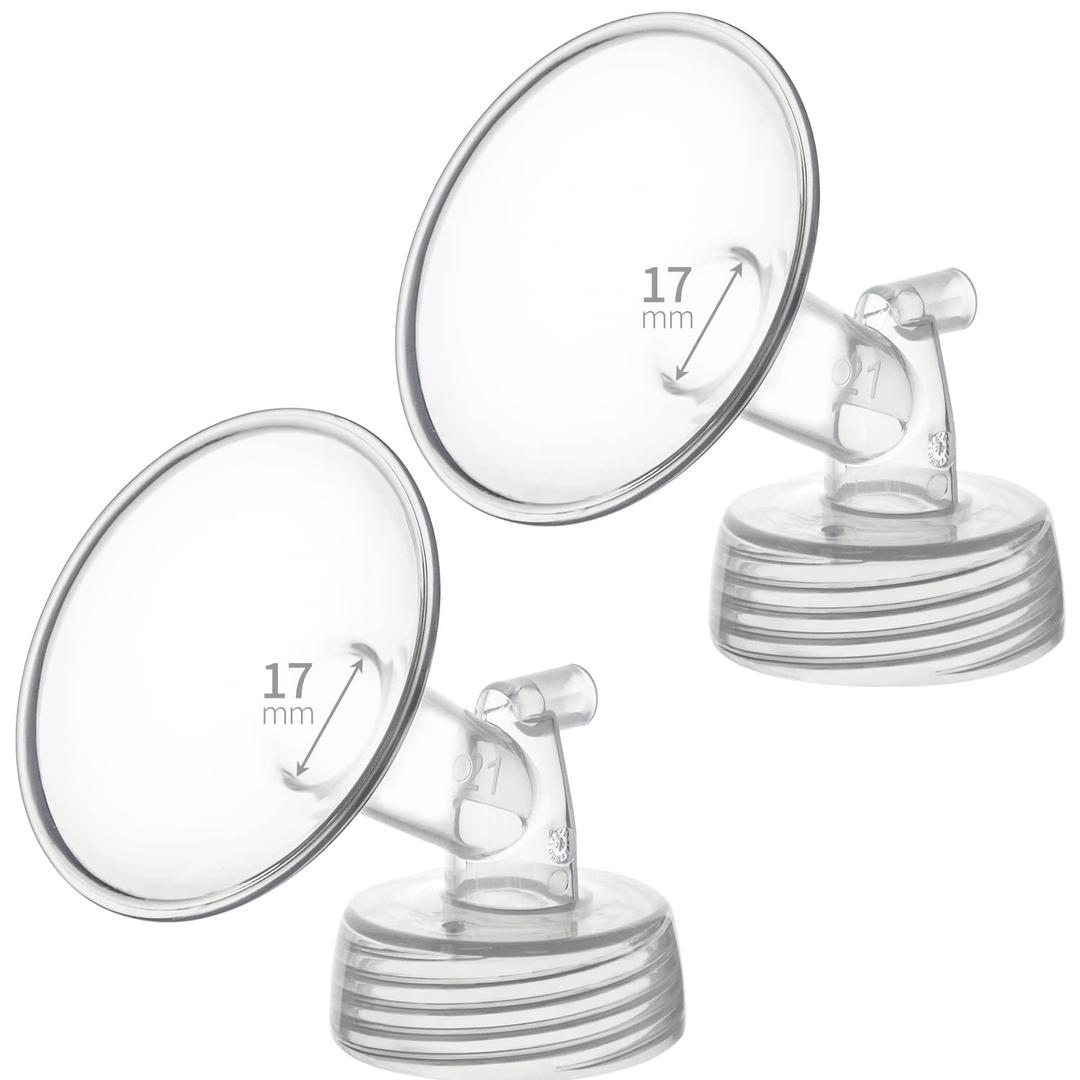 17mm Flanges Compatible with Spectra S2 S1 9 Plus Ameda MYA Motif Luna Breastpumps Replacement to Pump Parts Flange. Compatible with Spectra Parts/Accessories