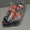 Giegxin 12 Pack 19.7 Inch Artificial Halloween Flower Decorations Halloween Pumpkin Berries Picks Pumpkin Stems with Black Maple Leaf Branches Vase Bouquet Flower Centerpieces for Table Home Decor